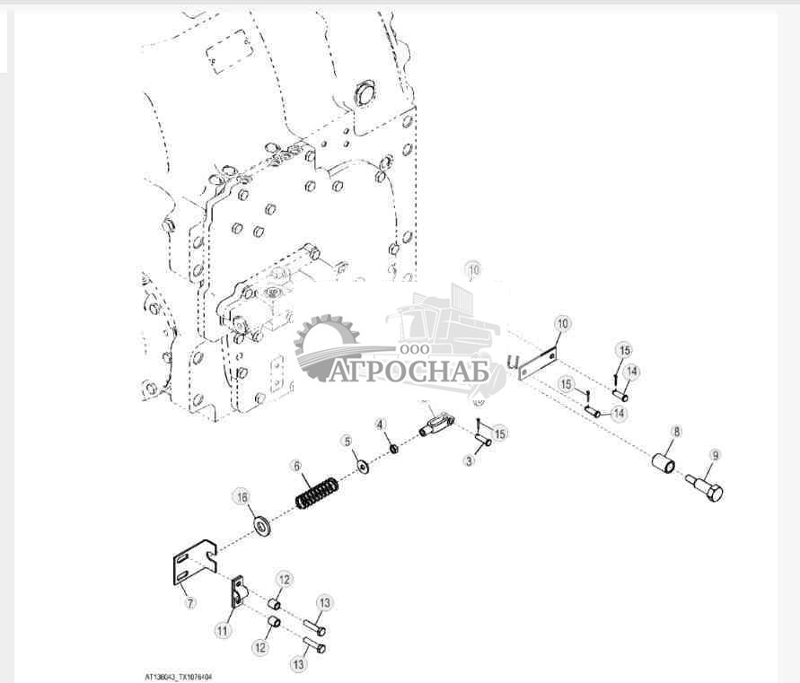Соед. элемент лебедки (4000) 